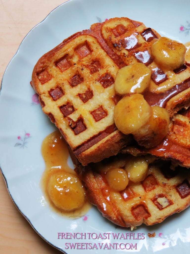 French toast waffles sweetsavant.com America's favorite food bolg