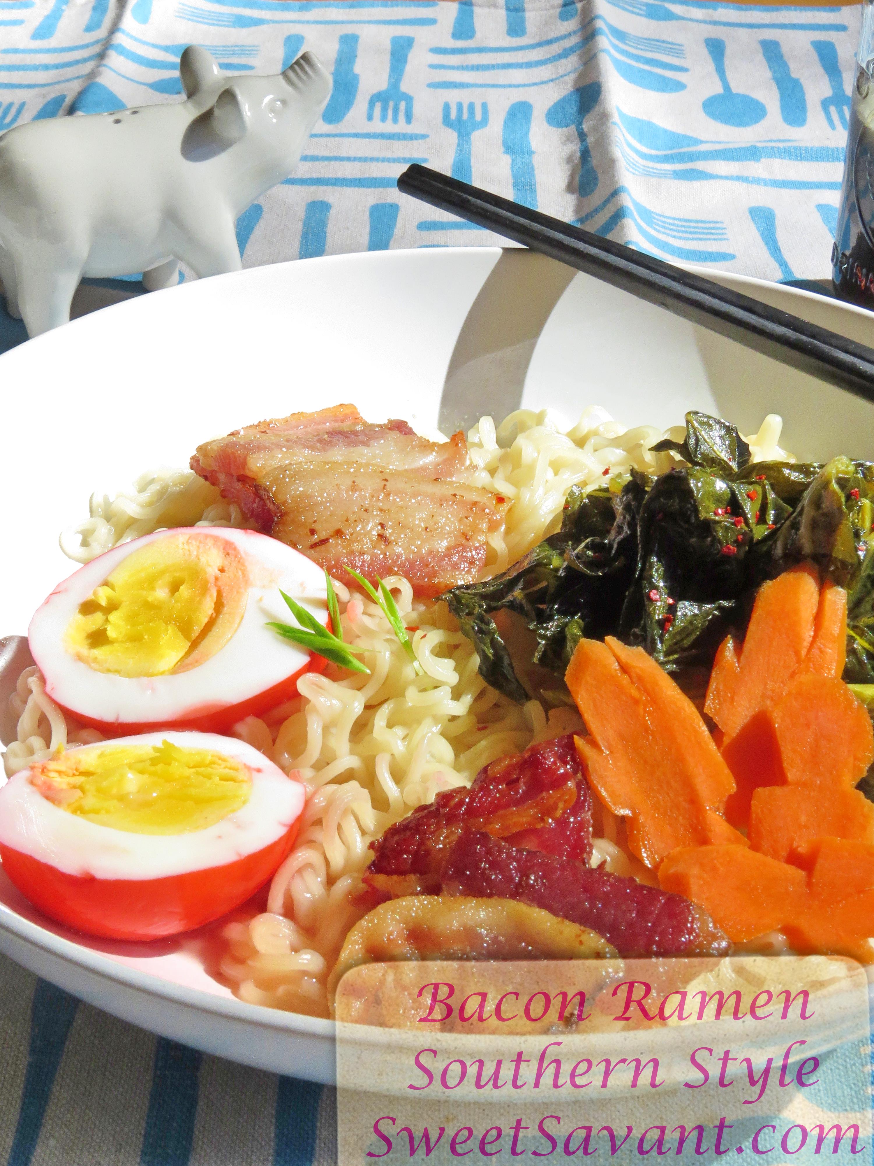 Southern Style Ramen - Bacon + Collards + Pickled Egg = DELICIOUS ...