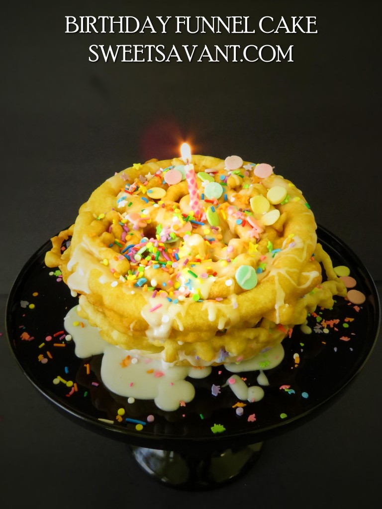 birthday cake funnel cake SweetSavant.com
