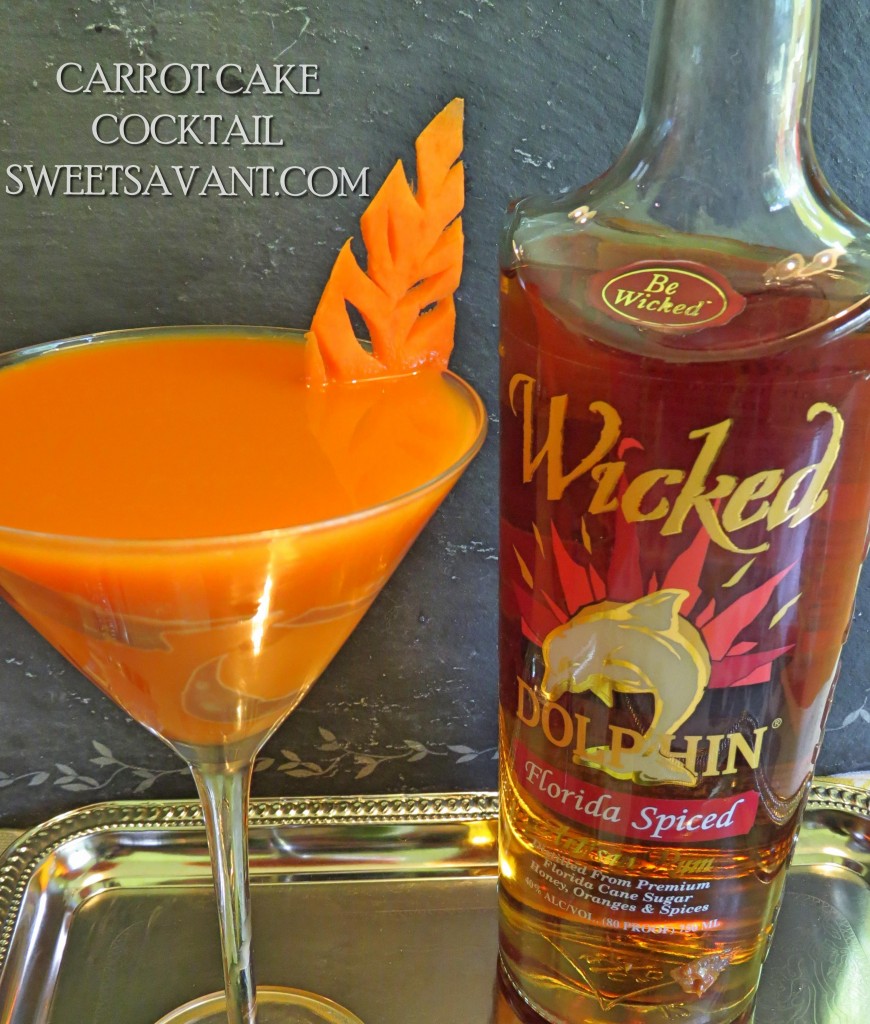 Wicked Dolphin Rum carrot cake cocktail sweetsavant.com America's best food blog