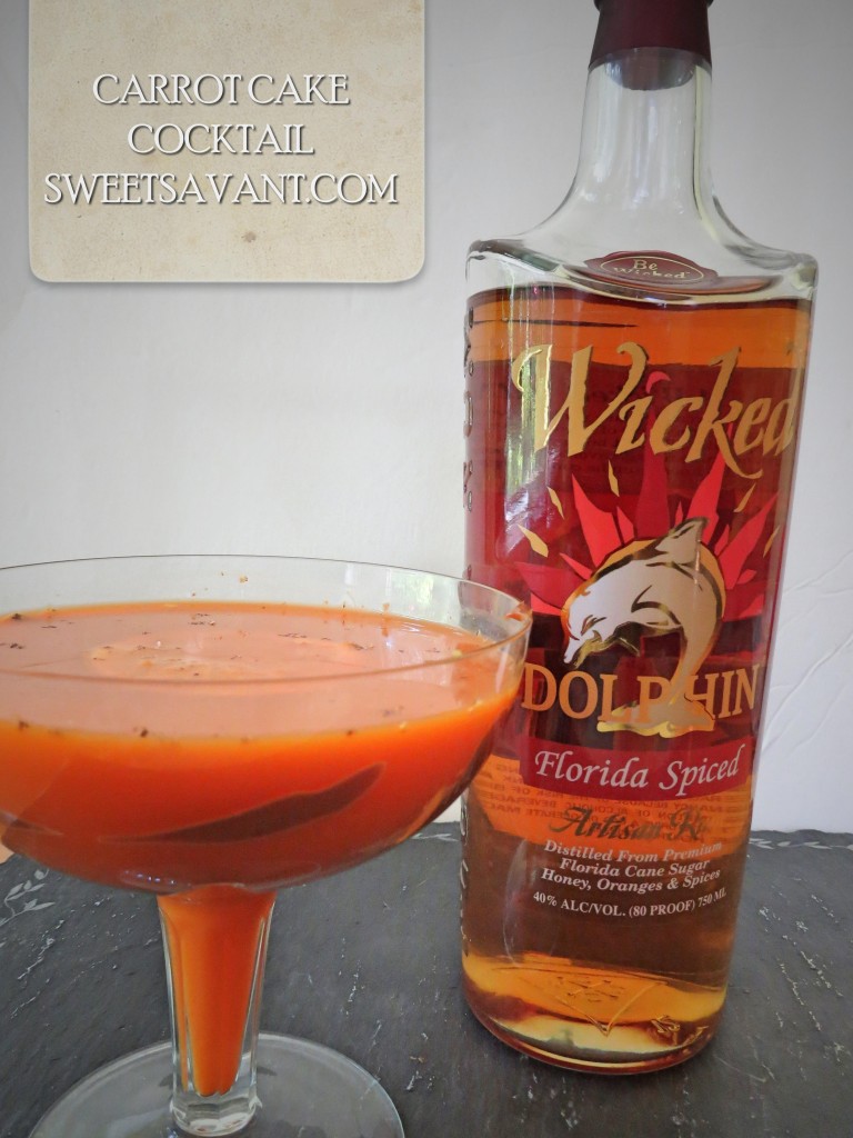 Wicked Dolphin Rum carrot cake cocktail sweetsavant.com America's best food blog