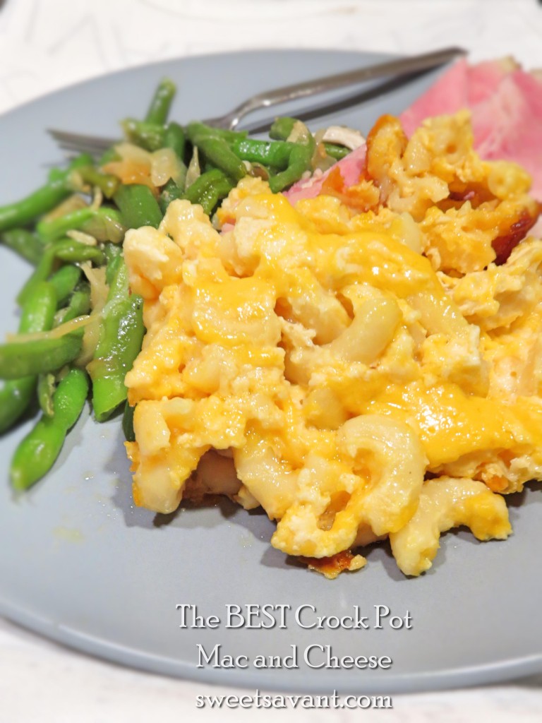 The Best Crockpot Mac and Cheese Recipe recipe sweetsavant.com America's best food blog