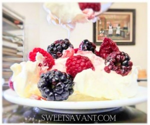 pavlova recipe sweetsavant.com America's best food blog