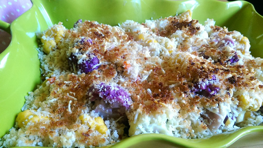 multicolored cauliflower casserole sweetsavant.com America's best food blog