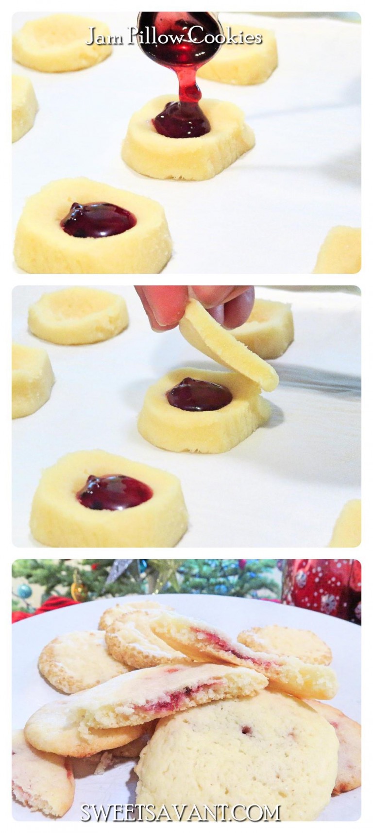 Jam Pillow Cookies Recipe and Holiday Entertaining Tips Sweet Savant