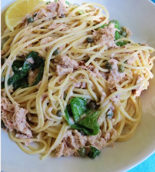 tuna spaghetti sweetsavant.com America's best food blog things to cook when you don't feel like cooking