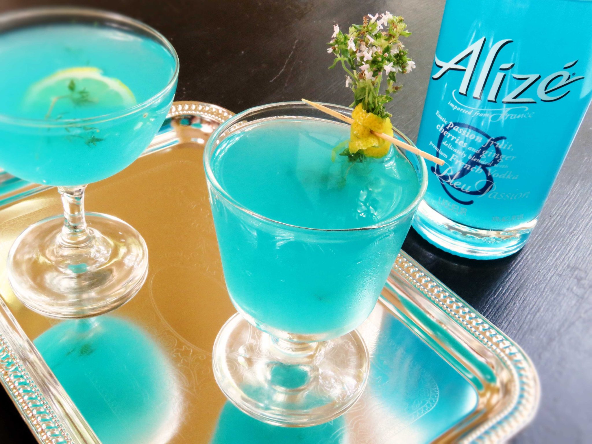 No Thyme for the Bleus - Cocktails with Alizé - Sweet Savant