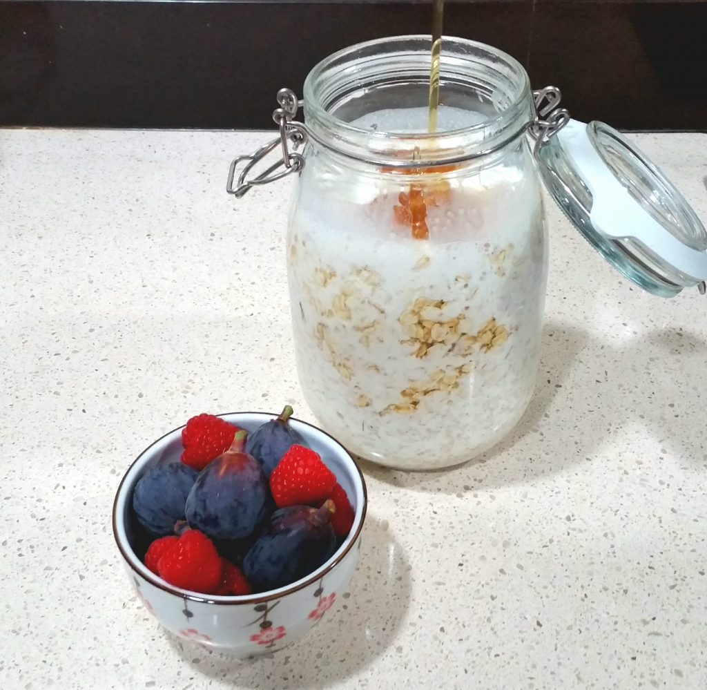 Milk and honey overnight oats sweetsavant.com America's best food blog