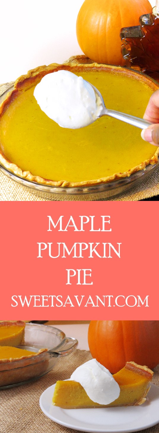 how to make pumpkin pie sweetsavant.com maple pumpkin pie