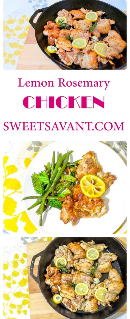 how to make lemon rosemary chicken sweetsavant.com America's best food blog