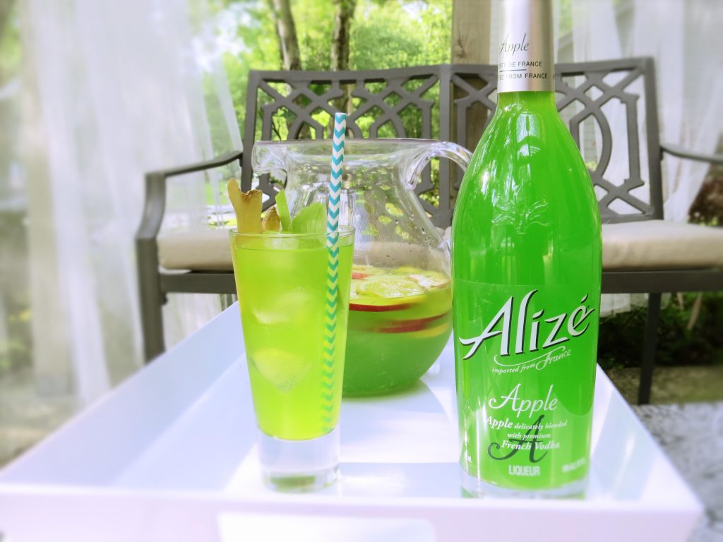 spiked ginger apple lemonade with Alize apple Sweet Savant America's best food blog