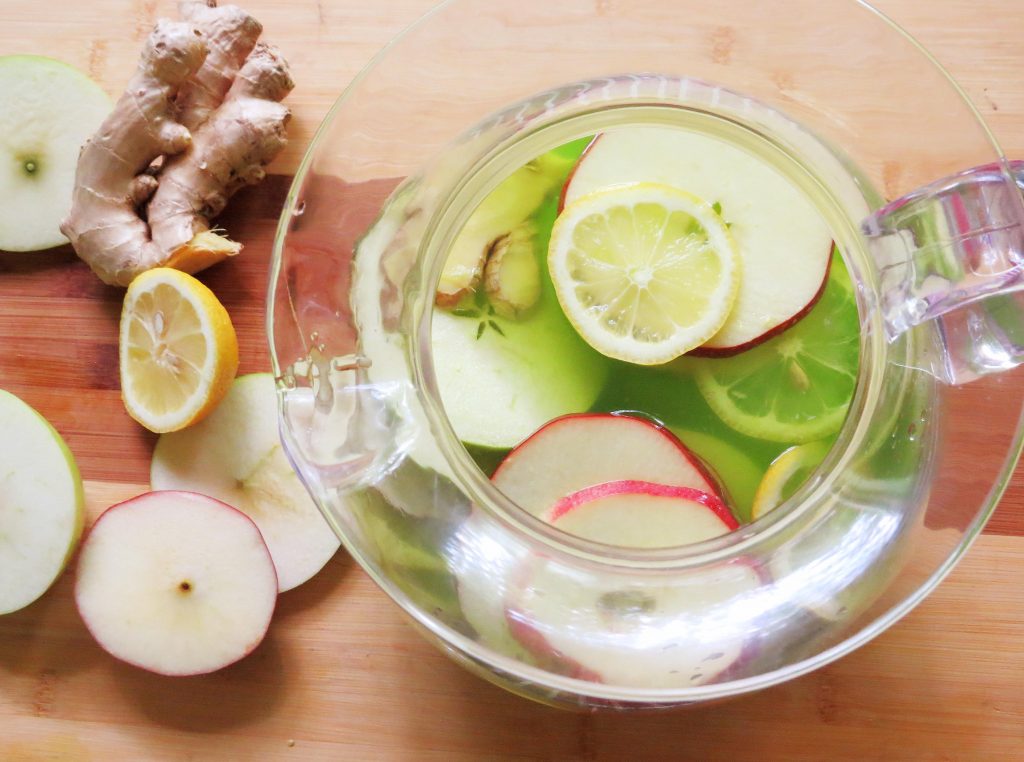 spiked ginger apple lemonade with Alize apple Sweet Savant America's best food blog