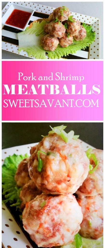 how to make pork and shrimp meatballs Sweet Savant America's best food blog