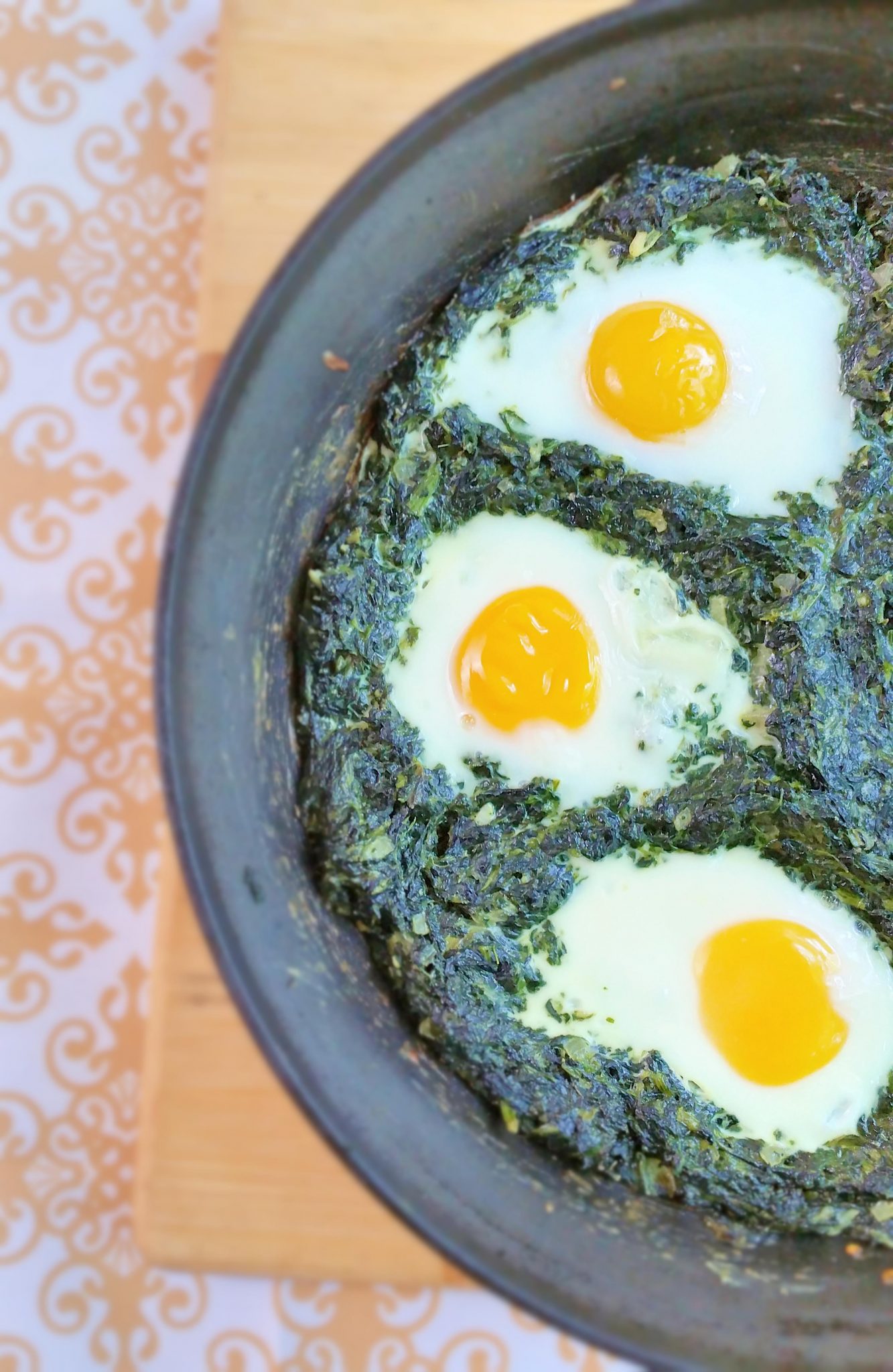 spinach dip baked eggs Sweet Savant best Atlanta Food Blogger