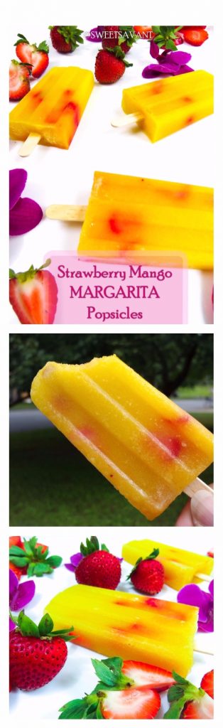 strawberry mango margarita popsicles Sweet Savant America's best food blog Atlanta blogger