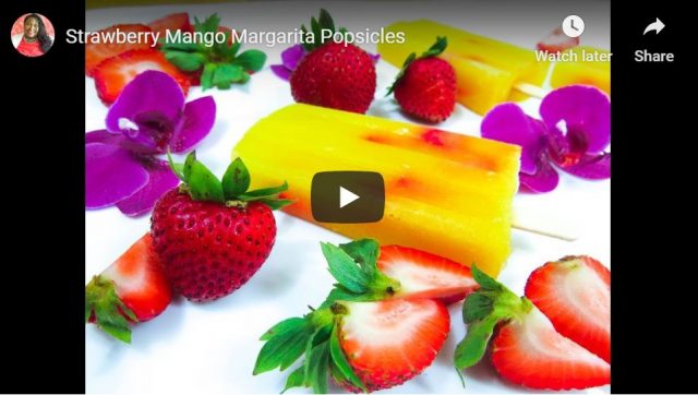 strawberry mango margarita popsicles Sweet Savant America's best food blog