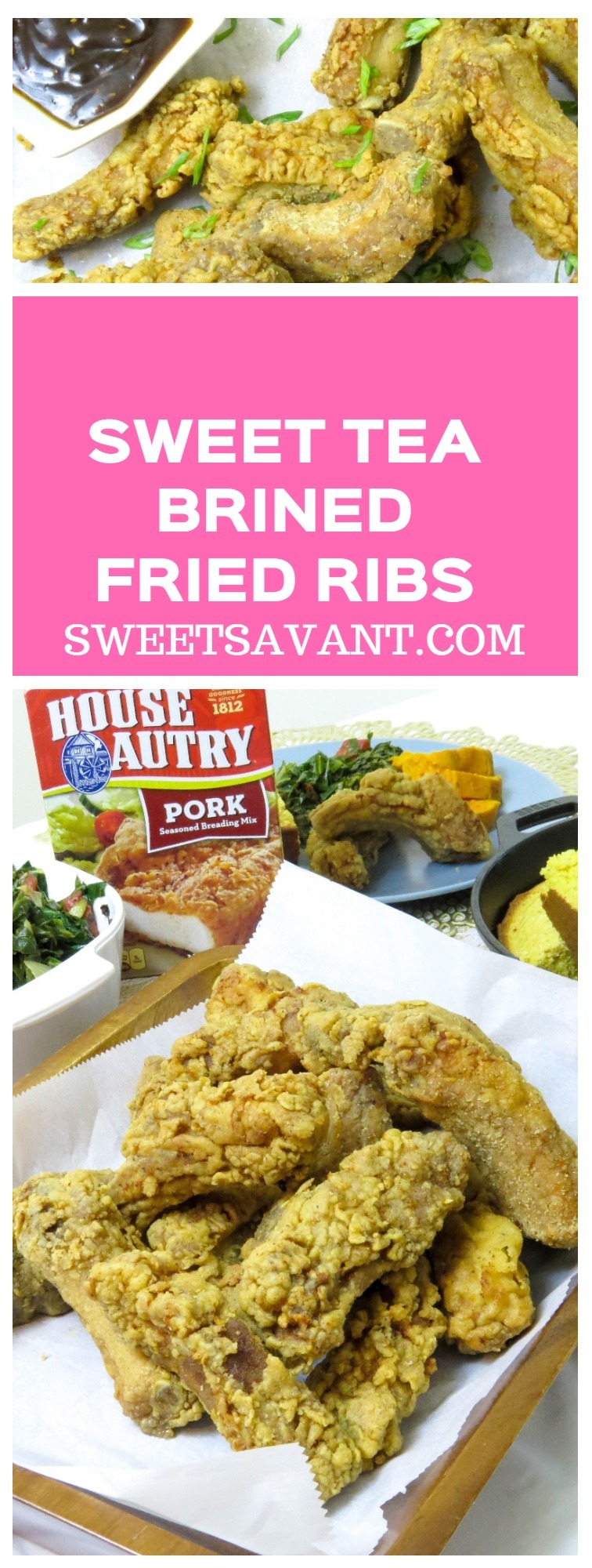 house autry sweet tea brined fried baby back ribs 