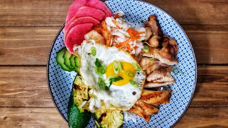 teriyaki chicken and rice bowl Sweet Savant America's best food bloggers