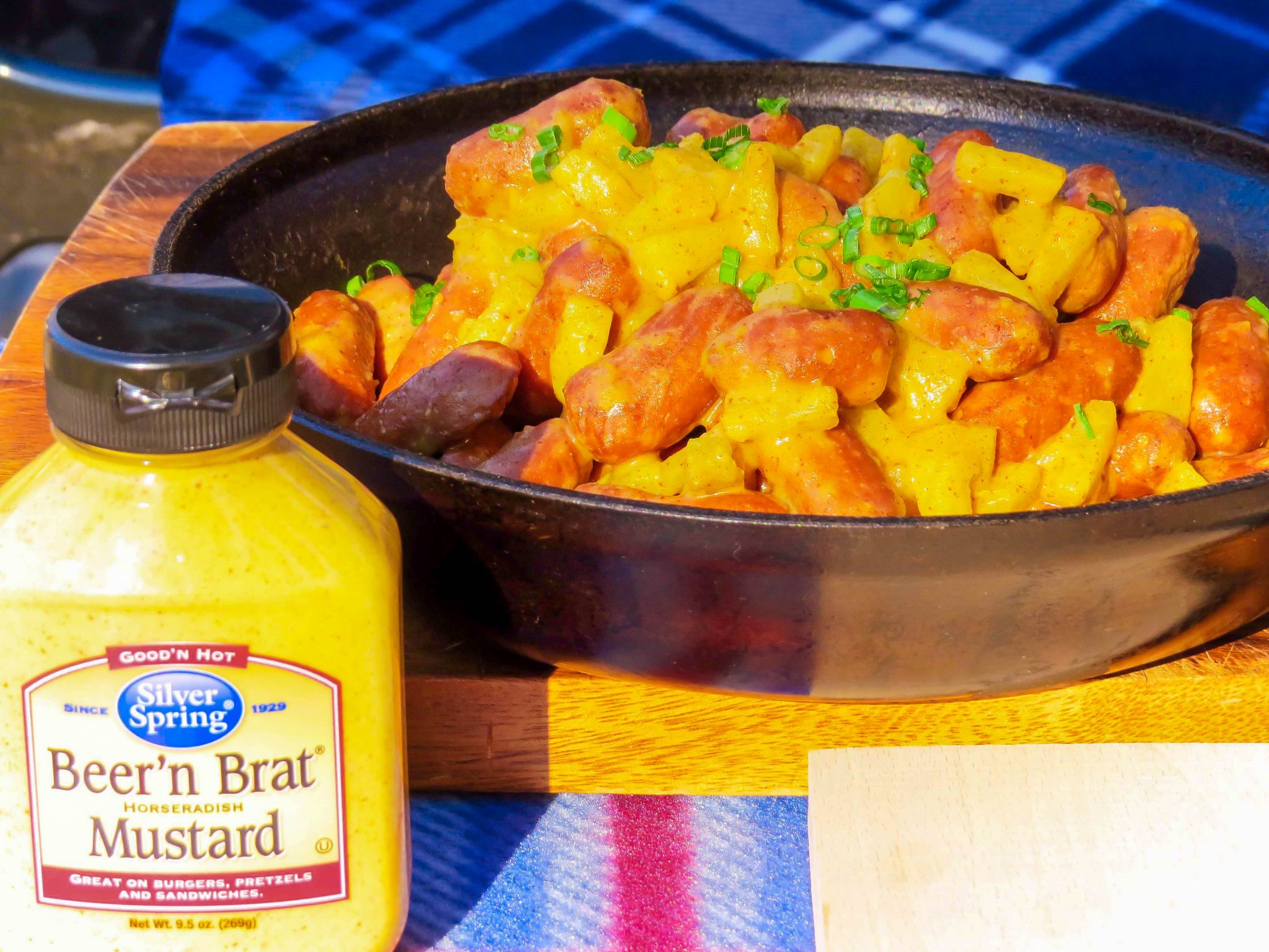 easy tailgate food party food ideas Silver Spring Foods horseradish Sweet Savant sausage and mustard