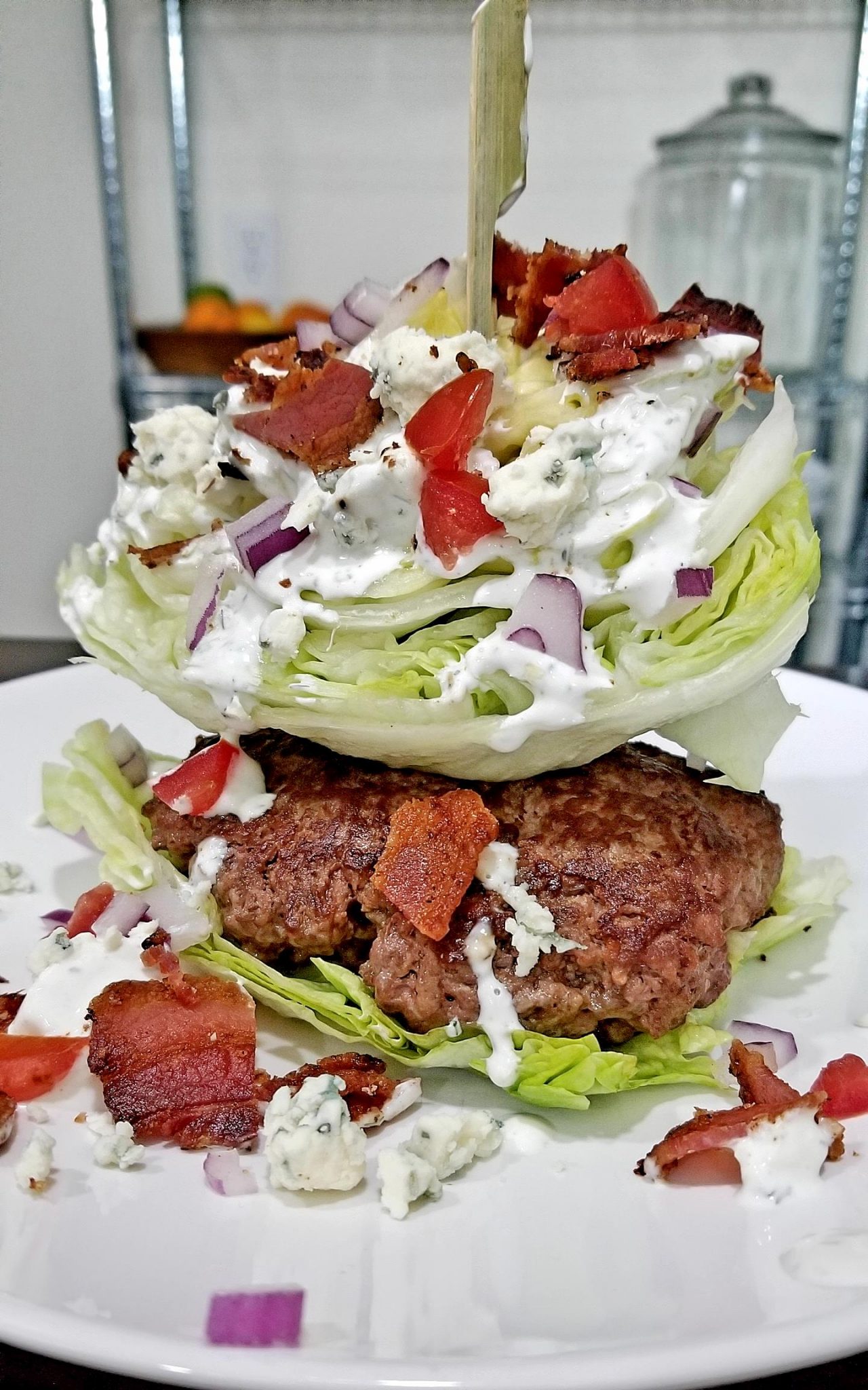 wedge salad burger keto recipes keto diet Sweet Savant America's best food blog