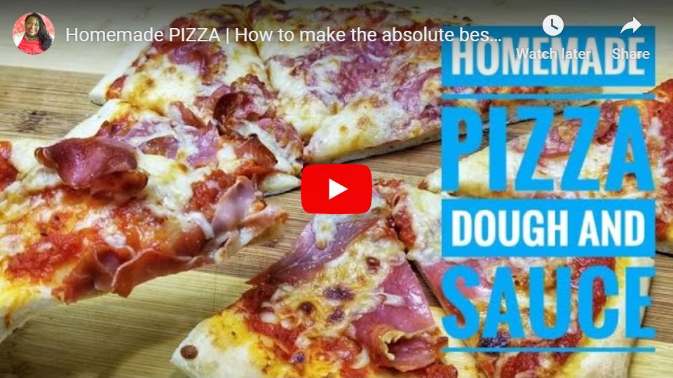how to make the best pizza dough and sauce at home Sweet Savant Atlanta food blogger America's best food blog