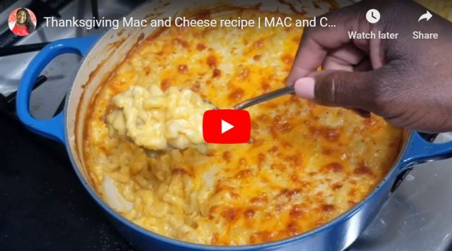 Thanksgiving mac and cheese video how to make the bomb mac and cheese Sweet Savant America's best food blog