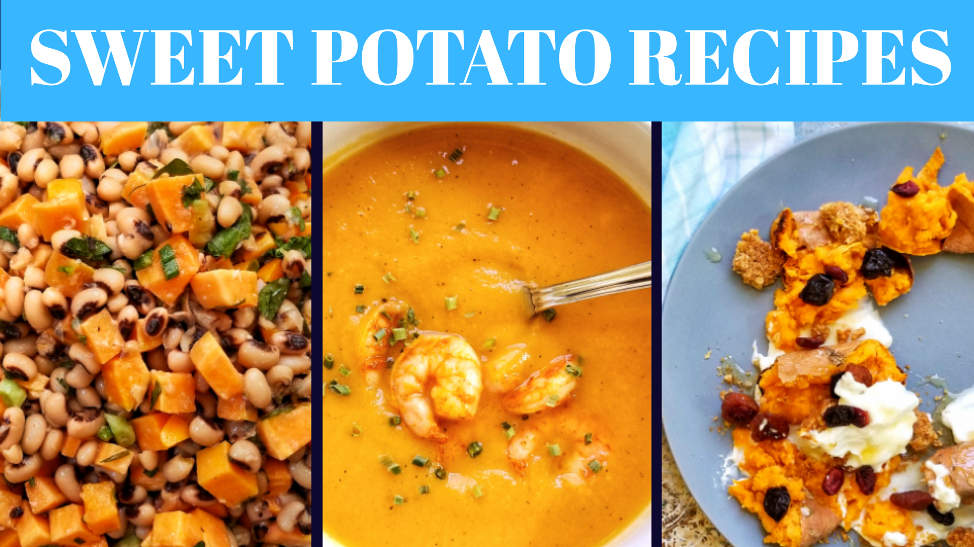 healthy sweet potato recipes sweet potato and shrimp soup Sweet Savant America's best food blogger 