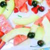 fruit salad with honey, lime and mint SweetSavant.com America's best food blog