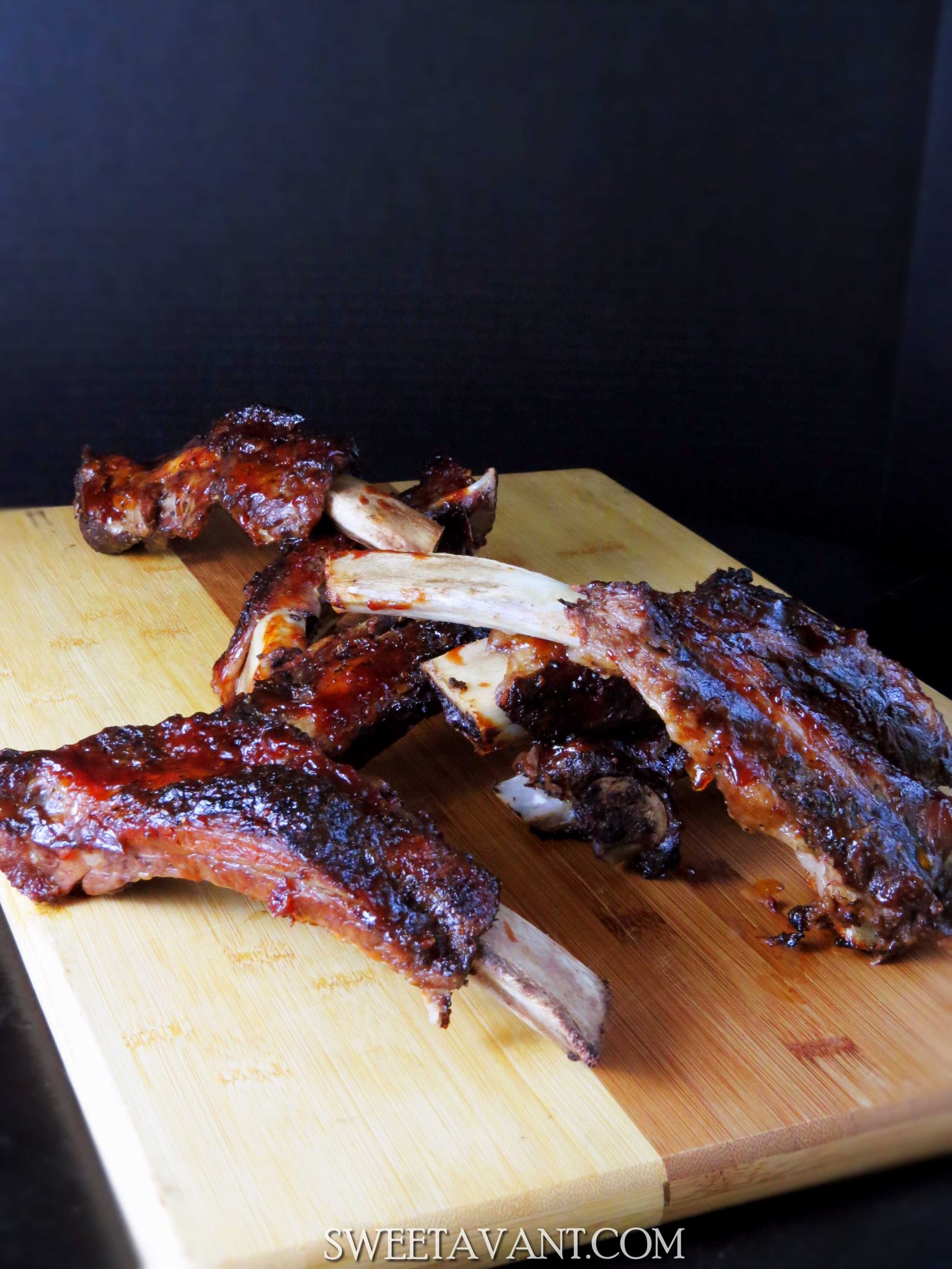 slow cooked oven barbecued beef ribs sweetsavant.com Americas best food blog