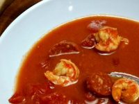 Shrimp and Chorizo Soup sweetsavant.com America's best food blog