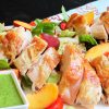 Grilled #SandersonFarms Chicken Panzanella with Peaches sweetsavant.com Americas best food blog