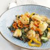 kale and shrimp with gheesweetsavant.com America's best food blog