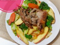 slow cooked pork with cabbage, ginger and apples sweetsavant.com America's best food blog whole 30 recipes low carb recipe