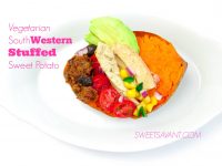 vegetarian Southwestern Stuffed Sweet Potatoes sweetsavant.com America's best food blog