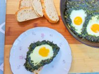 spinach dip baked eggs Sweet Savant best Atlanta Food Blogger