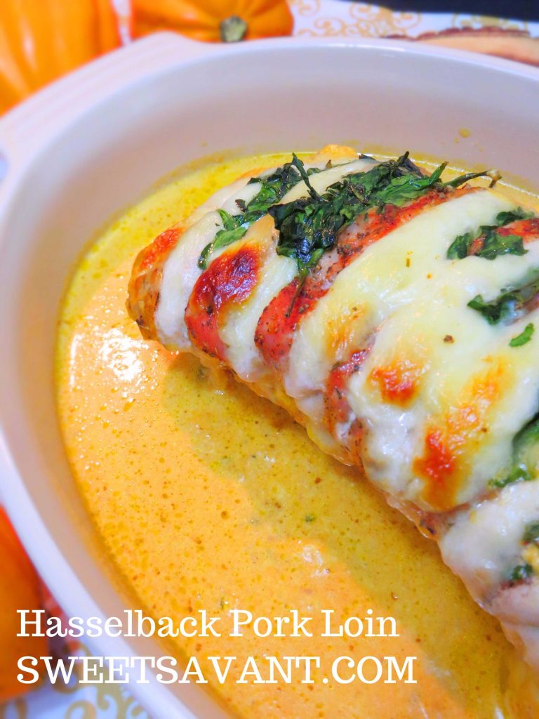Hasselback Pork Loin with Pumpkin Alfredo Sauce - Pork, Taste Of Now ...